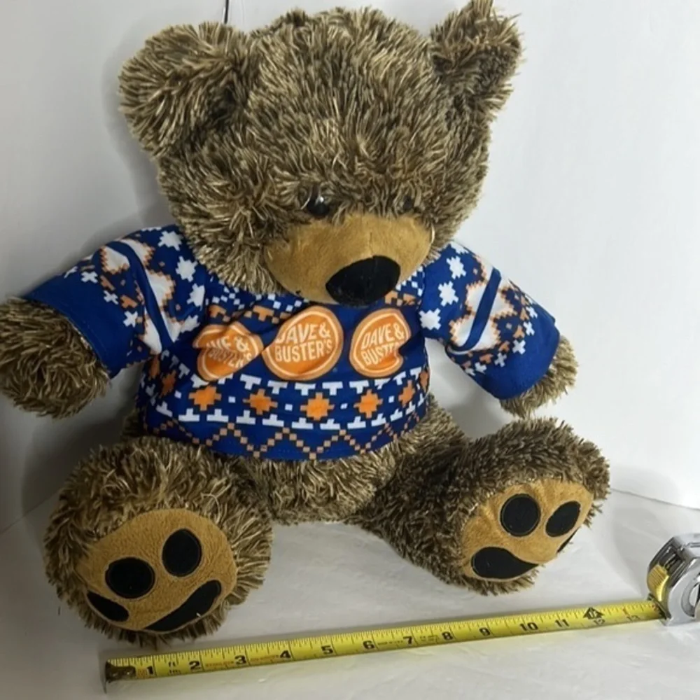 DAVE & BUSTER BEAR WITH JERSEY